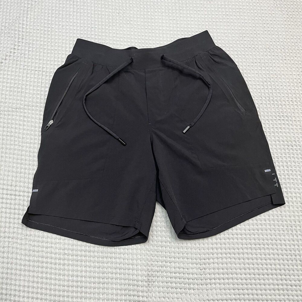 Lululemon License To Train LTT Shorts S Black Linerless 7" M7APYS Gym Athletic